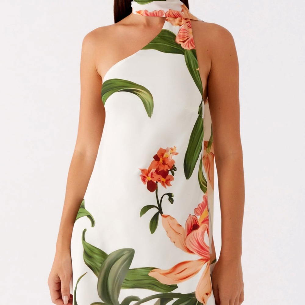 Floral Halter Neck Dress